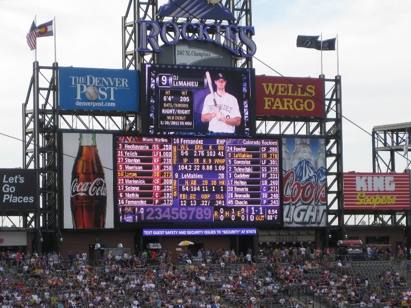 Coors Field guide Itinerant Fan