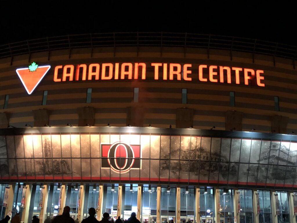Canadian Tire Centre Ottawa Senators arena guide 2022 Itinerant Fan